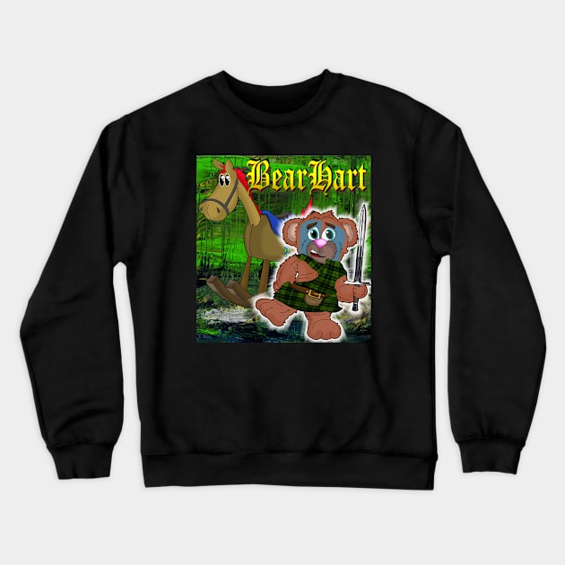 BearHart Crewneck Sweatshirt by lytebound